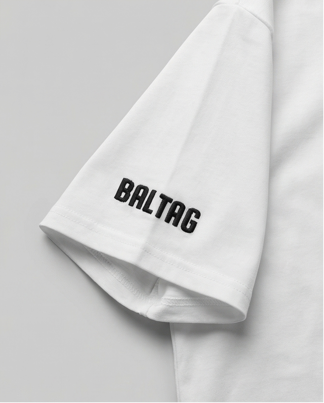 BALTAG Herren T-Shirt Weiß – Clean Premium Streetwear mit gesticktem Logo