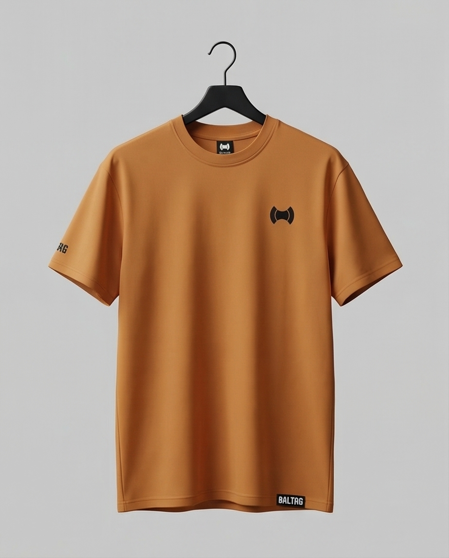 BALTAG Premium Herren T-Shirt Braun – Unisex Regular Fit aus Baumwolle & Elasthan