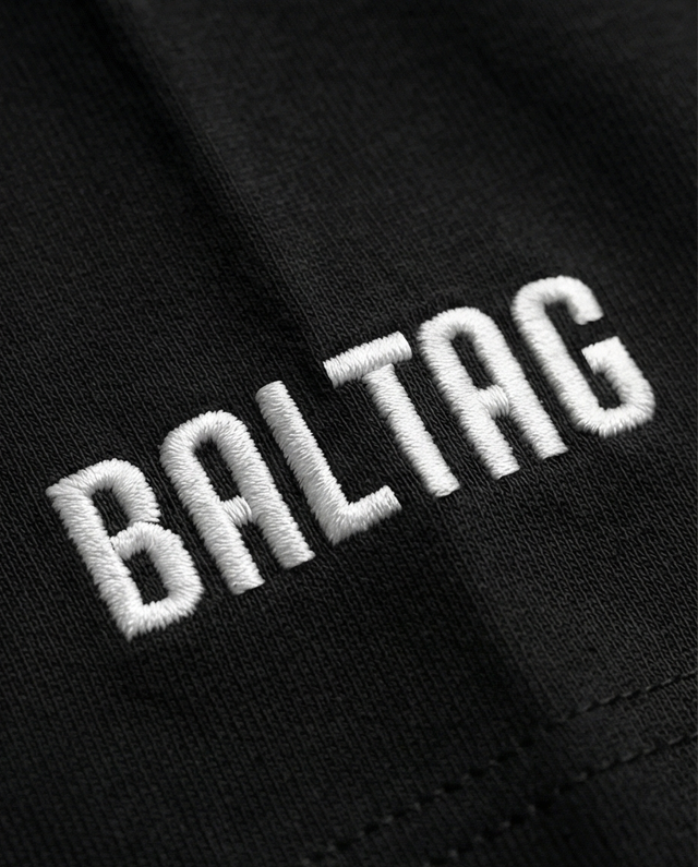 BALTAG Premium Herren T-Shirt  Schwarz – Unisex Regular Fit aus Baumwolle & Elasthan