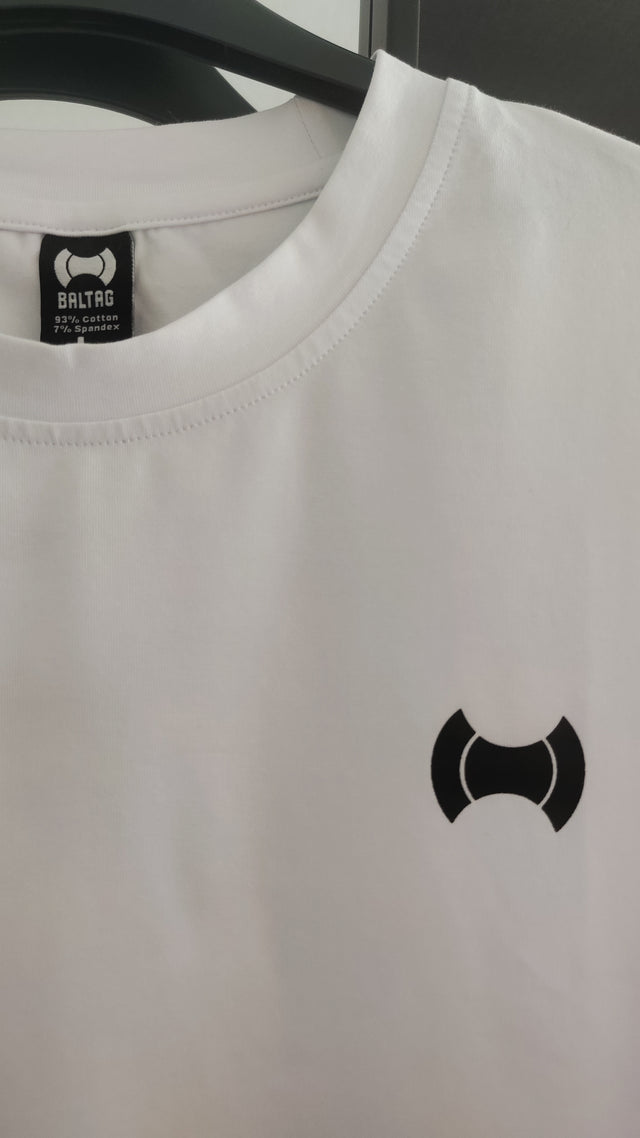 BALTAG Herren T-Shirt  Weiß  – Clean Premium Streetwear mit gesticktem Logo