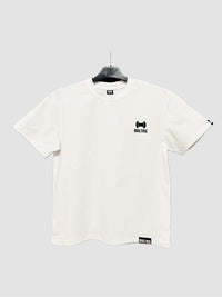 Herren Oversized T‑Shirt Weiß mit vertikalem BALTAG Rückenprint